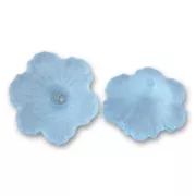 Flowers 4x11mm Frosted Light Sapphire x10