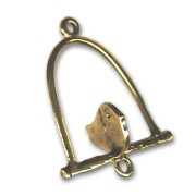 Bird swing spacer 30mm Gold tone x1|raw }}
