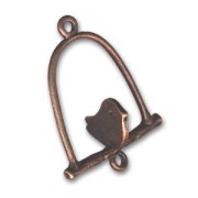 Bird swing spacer 30mm Old copper tone x1|raw }}