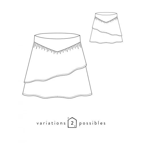 Atelier Scämmit pattern - Charme - 2 variations - Skirt x1