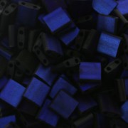 5x5x1.9mm Miyuki Tila Beads TL-55110 - Black Azuro Full Mat x10g
