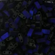 5x2.3x1.9mm Miyuki Half Tila Beads HTL-55110 - Black Azuro Full Mat x10g