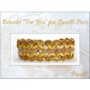 5x10 mm Arcos® by Puca® - Opaque Rose Spotted x10g