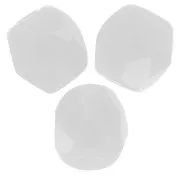 Fire Polished faceted round beads 3mm Opaque Grey x50