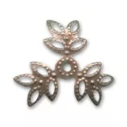 Foliage saucers Old copper tone x10