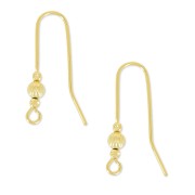 26m Hippy Earwires - Fine Gold Plated x40