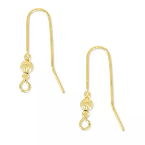 26m Hippy Earwires - Fine Gold Plated x40