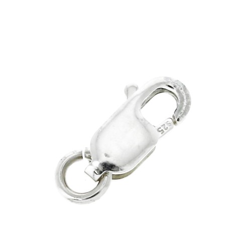 Elongated Lobster Clasps 8.5 mm - Silver 925 x10