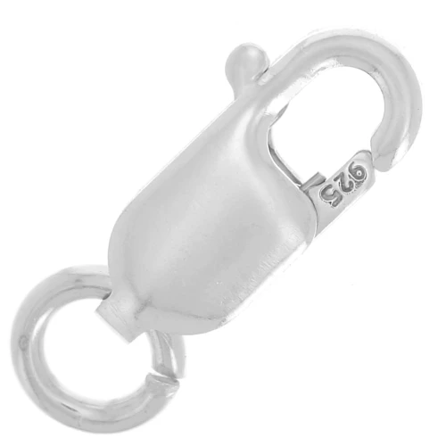 Elongated Lobster Clasps 8.5 mm - Silver 925 x10