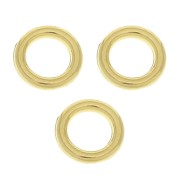 6x1.2mm Jumprings Closed- fine Gold plated x1
