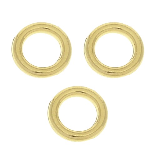 6x1.2mm Jumprings Closed- fine Gold plated x1