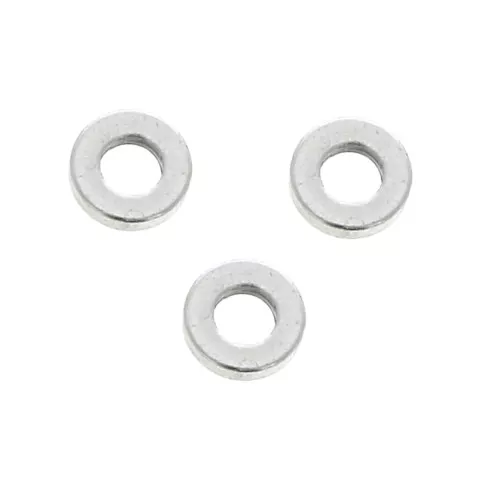 4x0.8mm Brass Heishi rondelle bead - Antique Silver Plating x1