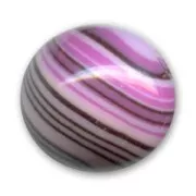 Synthetic round bead 18mm Purple x1