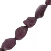 15mm Irregular Tinted Howlite Bead - Violet x1