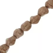 12mm Irregular Tinted Howlite Bead - Coffee x1