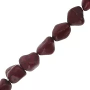 12mm Irregular Tinted Howlite Bead - Red x1