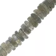 Heishi gemstone beads 5x2 mm - Labradorite x20