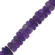 Heishi gemstone beads 5x2 mm - Amethyst x20