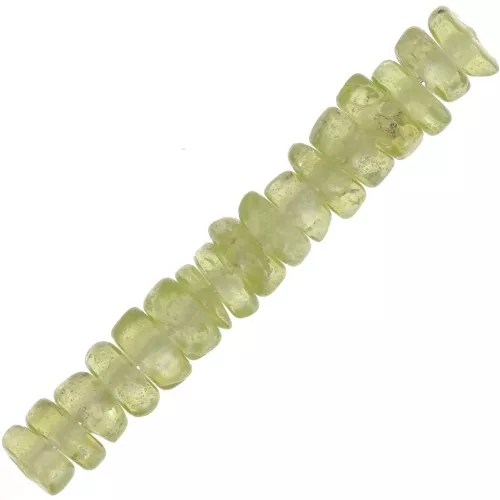 Heishi beads gemstones 4x2 mm - Peridot x20