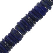 Heishi gemstone beads rondelles 5x2 mm - Lapis Lazuli x20