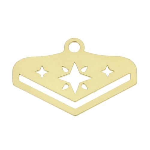 18mm End Tip for Miyuki 11/0 weaving excl. Perles & co Star Gold Tone x1