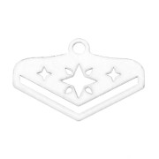 18mm End Tip for Miyuki 11/0 weaving excl. Perles & co Star Silver Tone x1|raw }}