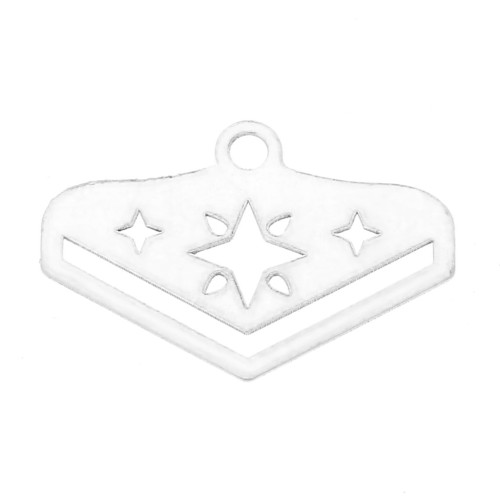 18mm End Tip for Miyuki 11/0 weaving excl. Perles & co Star Silver Tone x1