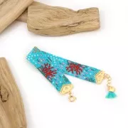 18mm End Tip for Miyuki 11/0 weaving excl. Perles & co Star Silver Tone x1