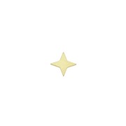 4.3mm Star-shaped element to be glued - exclusivity Perles & Co - Gold Tone x1|raw }}