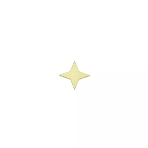 4.3mm Star-shaped element to be glued - exclusivity Perles & Co - Gold Tone x1