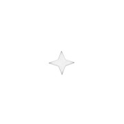 4.3mm Star-shaped element to be glued - exclusivity Perles & Co - Silver Tone x1|raw }}