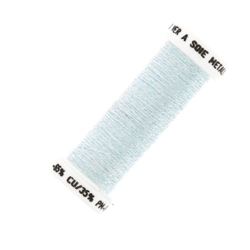 Au ver à soie Metallic braided embroidery thread 4 - Light Blue (094) x10m