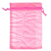Mini Organza pouches 120x170mm Light rose x10