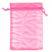 Mini Organza pouches 120x170mm Light rose x10