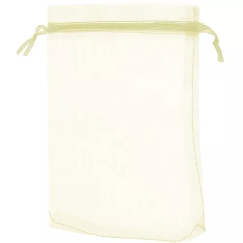 Mini Organza pouches 105x160mm Ecru x10