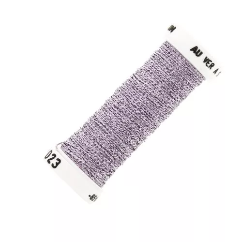 Au ver à soie Metallic braided embroidery thread 4 - Mauve (023) x10m