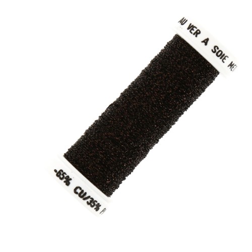 Au ver à soie Metallic braided embroidery thread 4 - Copper Brown (022) x10m