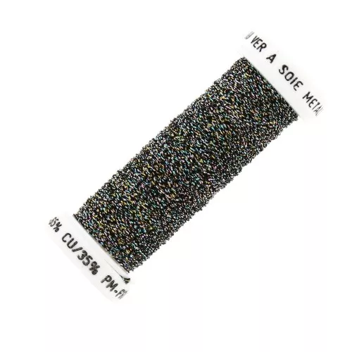 Au ver à soie Metallic braided embroidery thread 4 - Multi Dark (034) x10m