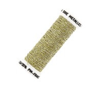 Au ver à soie Metallic braided embroidery thread 4 - Yellow gold (128) x10m|raw }}