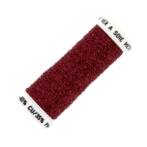 Au ver à soie Metallic braided embroidery thread 16 - Red (031) x10m