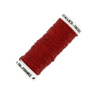 Au ver à soie Metallic braided embroidery thread 16 - Bright Red (003) x10m