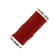 Au ver à soie Metallic braided embroidery thread 16 - Bright Red (003) x10m