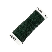 Au ver à soie Metallic braided embroidery thread 16 - Forest Green (040) x10m