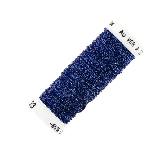 Au ver à soie Metallic braided embroidery thread 16 - Royal Blue (033) x10m
