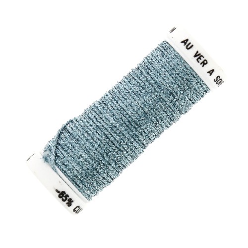 Au ver à soie Metallic braided embroidery thread 16 - Steel Blue (014) x10m