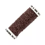 Au ver à soie Metallic braided embroidery thread 16 - Copper Black (020) x10m