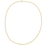 Choker Flat links 3x2mm fine Gold plated x 45 cm