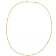 Choker Flat links 3x2mm fine Gold plated x 45 cm