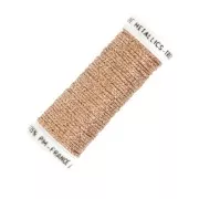 Au ver à soie Metallic braided embroidery thread 16 - Golden Bronze (221) x10m