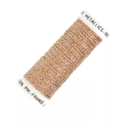 Au ver à soie Metallic braided embroidery thread 16 - Golden Bronze (221) x10m